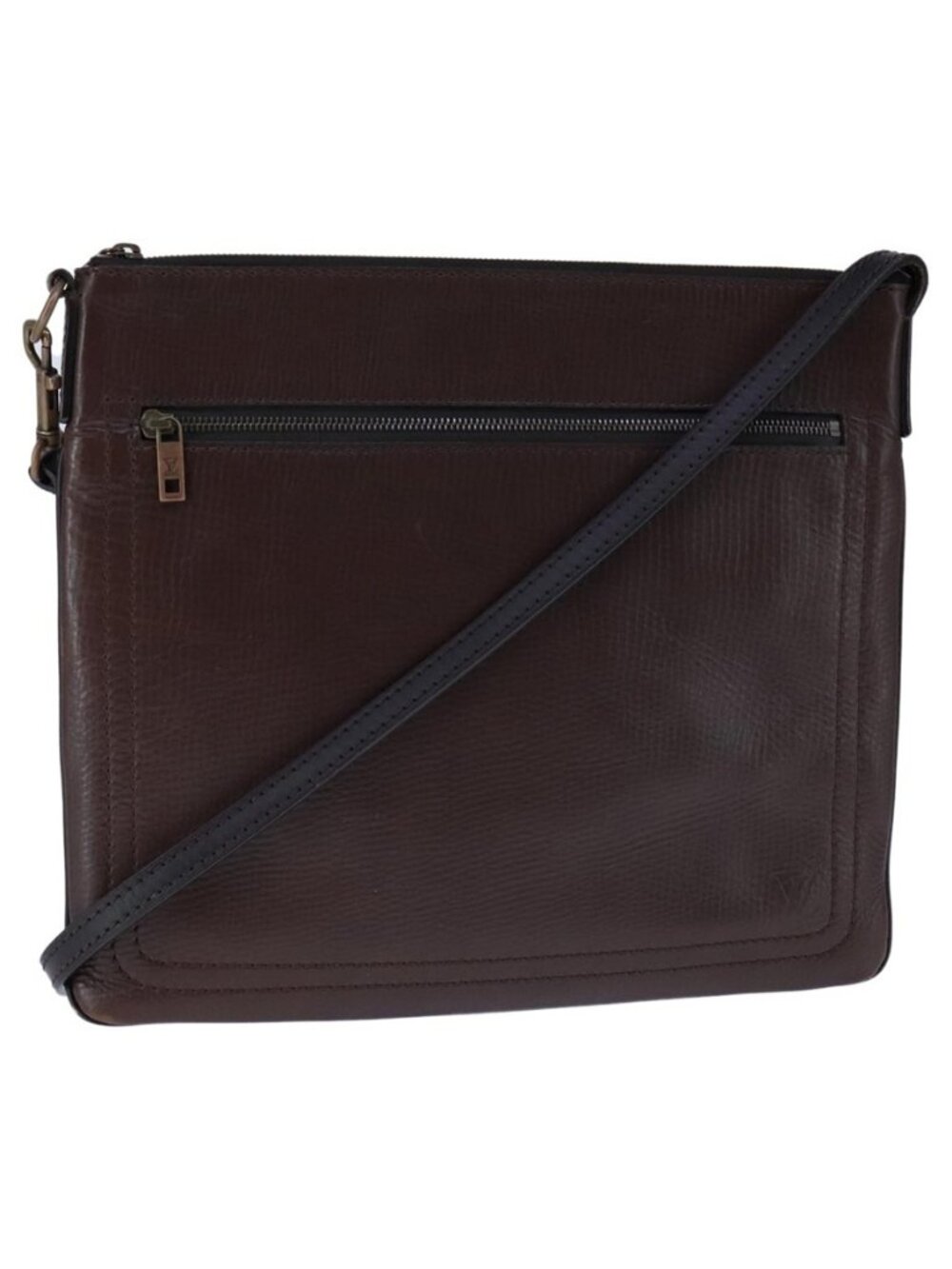 Authentic LOUIS VUITTON Utah Shawnee MM Shoulder Bag Leather Brown M93453 LV